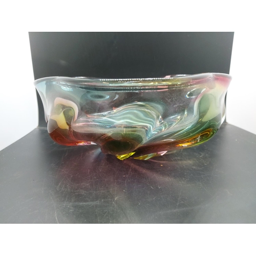 149 - Two pieces of Mdina art glass to include bowl - approx. 10.5cm high x 24cm diameter and vase - appro... 