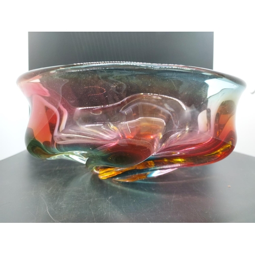 149 - Two pieces of Mdina art glass to include bowl - approx. 10.5cm high x 24cm diameter and vase - appro... 