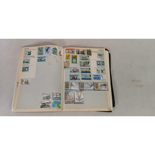 135B - Three albums containing a collection of worldwide stamps together with an as new Stanley Gibbons 'To... 