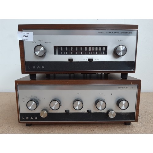 1006 - Two items of mid 1960s H.J. Leak & Co. hi-fi, one Stereo 30 amplifier and one Trough Line 3 stereo F... 