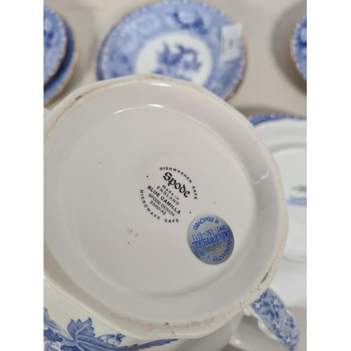 119 - Twenty one pieces of Spode Camilla china comprising five tea cups, six saucers, six side plates, tea... 