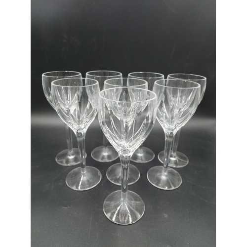 101 - A set of eight Stuart crystal wine glasses