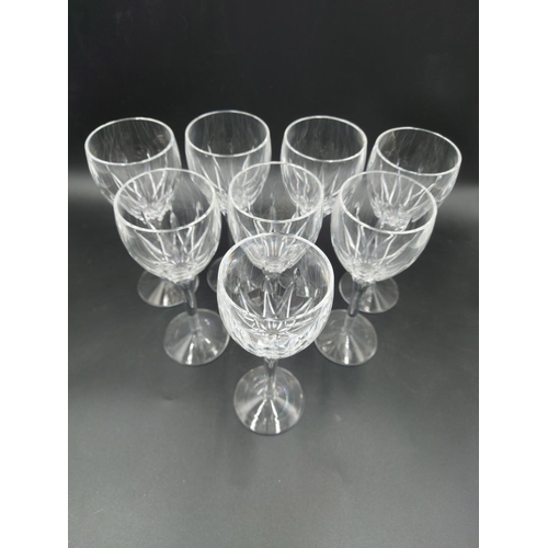 101 - A set of eight Stuart crystal wine glasses