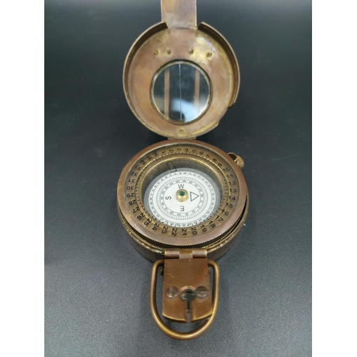 59 - A reproduction T.G. Co Ltd of London MK III brass military compass