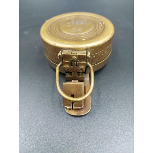 59 - A reproduction T.G. Co Ltd of London MK III brass military compass