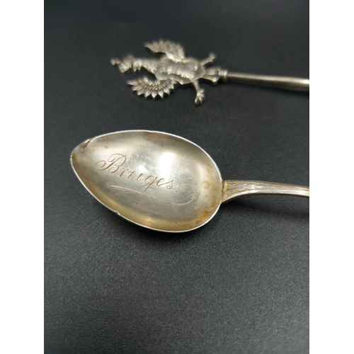 6 - Nine items to include a set of six hallmarked Birmingham silver teaspoons by Charles Wilkes, dated 1... 