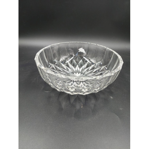 87 - A Val St. Lambert clear glass bowl - approx. 20.5cm diameter x 7.5cm high