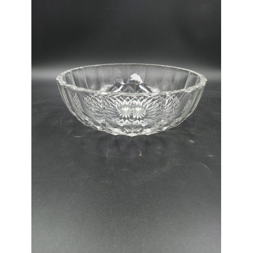 87 - A Val St. Lambert clear glass bowl - approx. 20.5cm diameter x 7.5cm high