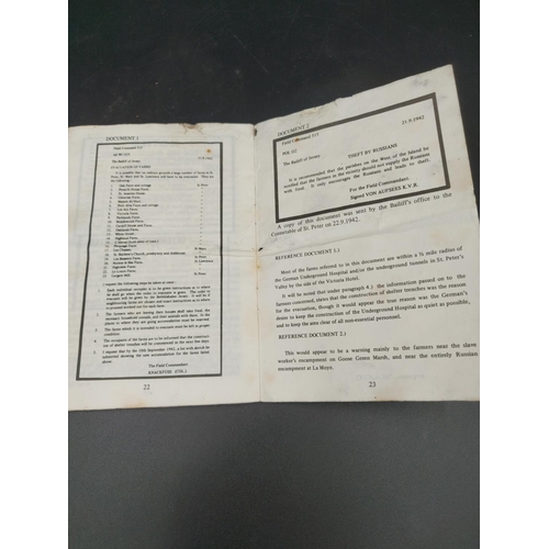 15 - A selection of Post War information on the German occupation of Jersey