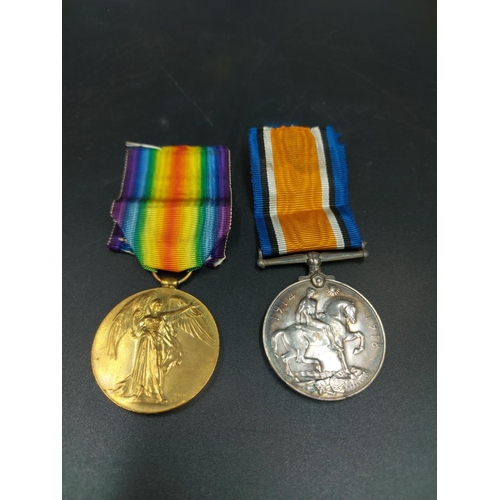 9 - Two WWI medals, one Victory medal and one War medal, awarded to 41841 Pte. A. Tear of the York & Lan... 