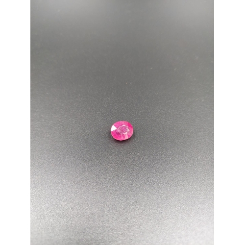 125 - An IDT certified 6.81ct natural ruby gemstone