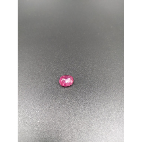 125 - An IDT certified 6.81ct natural ruby gemstone