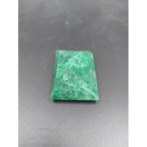 93 - A GLI certified 206ct natural emerald gemstone