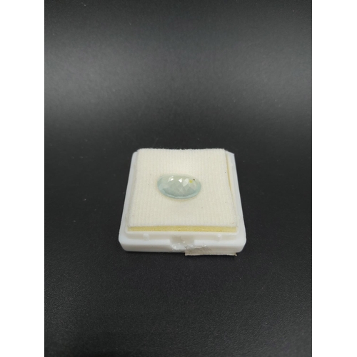 102 - An IDT certified 6.20ct aquamarine gemstone