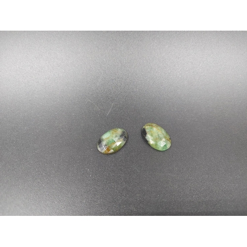 104 - Two IDT certified emerald gemstones, one 7ct and one 7.27ct