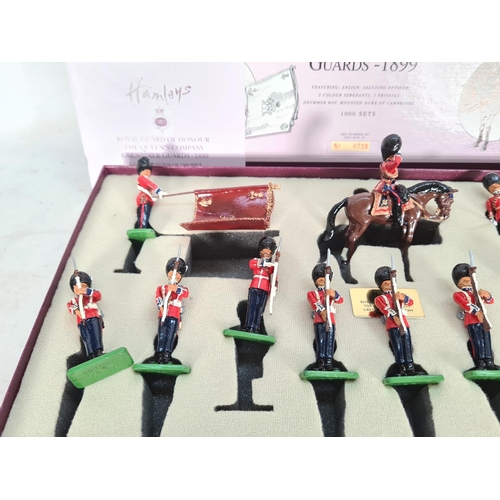 77 - A boxed set of Hamleys Britains limited edition of 1500 Royal Guard of Honour the Queens Company Gre... 