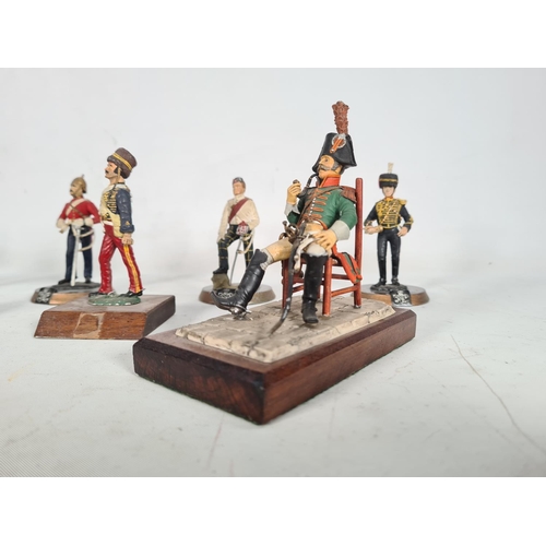 80 - Ten various hand painted military figurines