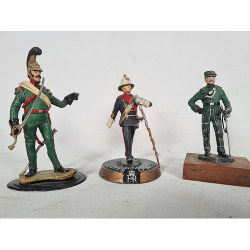 80 - Ten various hand painted military figurines