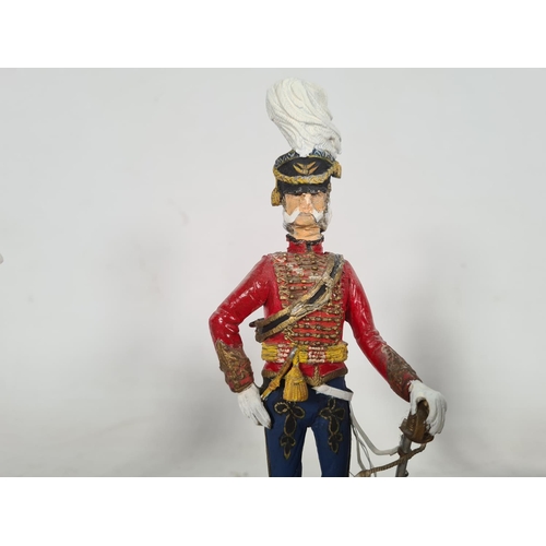 82 - Three hand painted military figurines