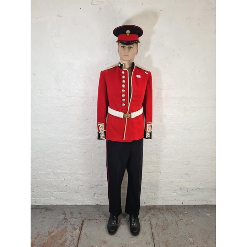 67A - A British Army Grenadier Guards full dress uniform with mannequin