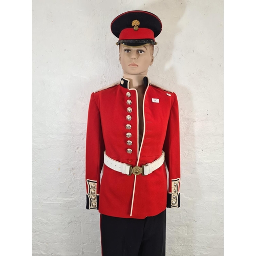 67A - A British Army Grenadier Guards full dress uniform with mannequin