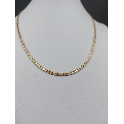 155 - A stamped 9ct gold 45cm necklace - approx. gross weight 7.64 grams