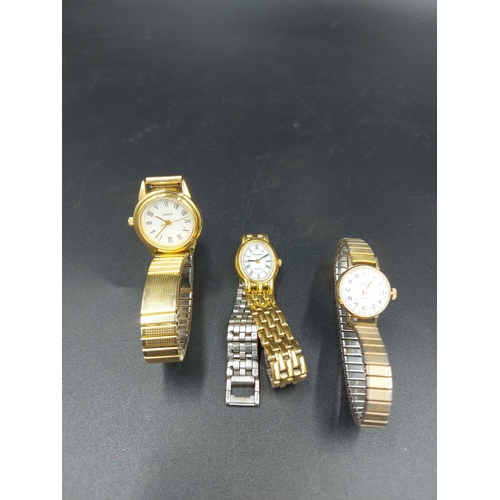 176 - Twelve modern and vintage ladies wristwatches to include four Sekonda, four Limit, one Accurist etc.