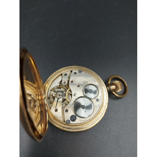 180 - A Thomas Russell & Son of Liverpool gold plated full hunter pocket watch