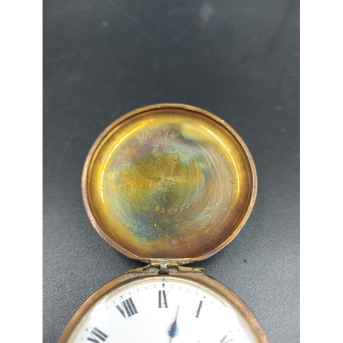 181 - A Thomas Russell & Son electro giltcase full hunter pocket watch