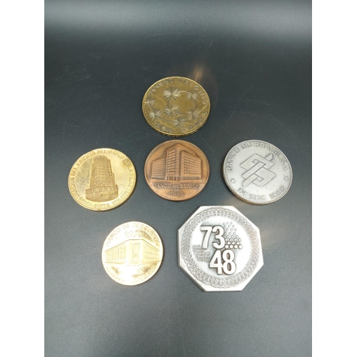 193 - Six various South American banking tokens