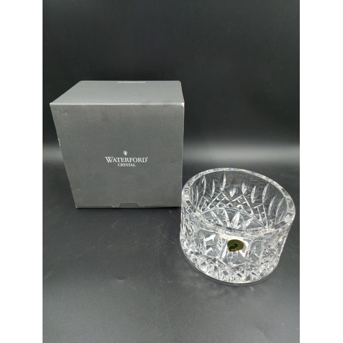 A boxed Waterford Crystal Lismore champagne coaster approx. 13cm