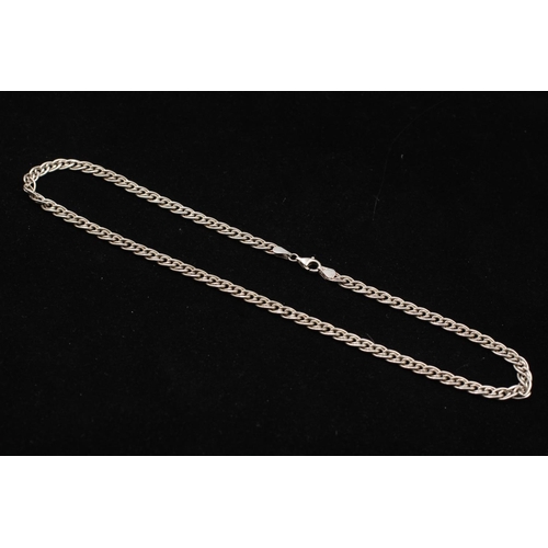 124 - A 925 sterling silver wheat design necklace - approx. gross weight 22 grams and 44cm long