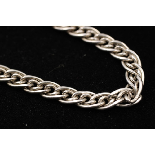 124 - A 925 sterling silver wheat design necklace - approx. gross weight 22 grams and 44cm long