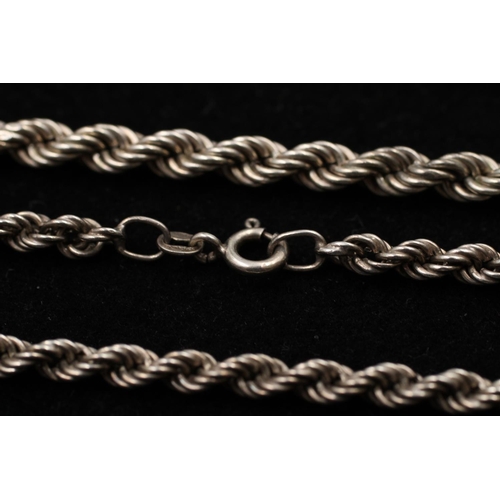 133 - Three various 925 silver rope chains - approx. gross combined weight 28 grams