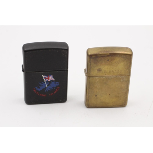 346 - Two Zippo cigarette lighters