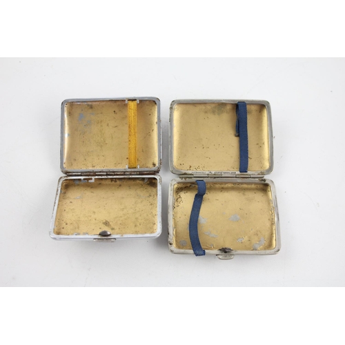 354 - Eight assorted vintage cigarette cases to include silverplate, Souvenir etc.