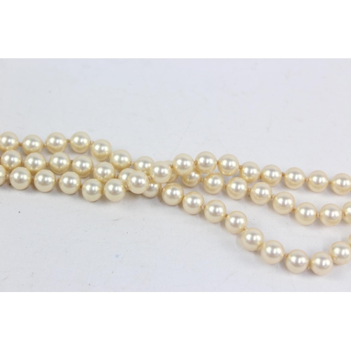 242A - Two vintage faux pearl jewellery sets