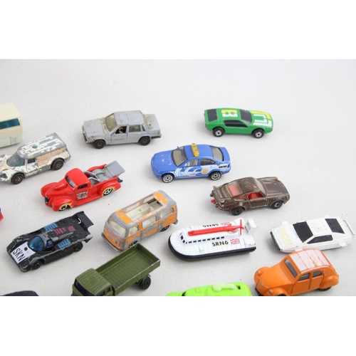 549 - Sixty assorted vintage diecast model vehicles to include Matchbox, Corgi etc.