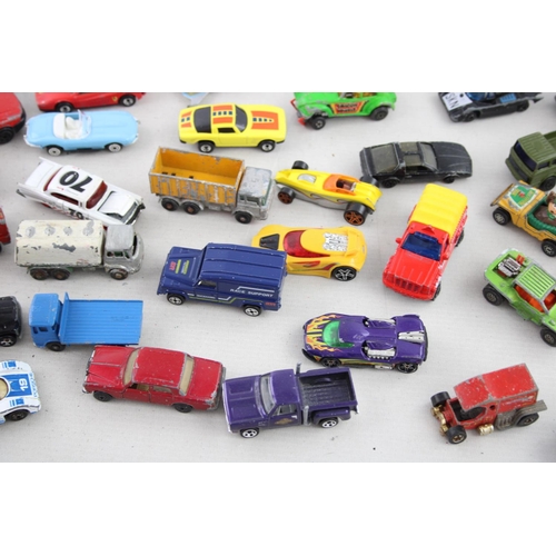 549 - Sixty assorted vintage diecast model vehicles to include Matchbox, Corgi etc.