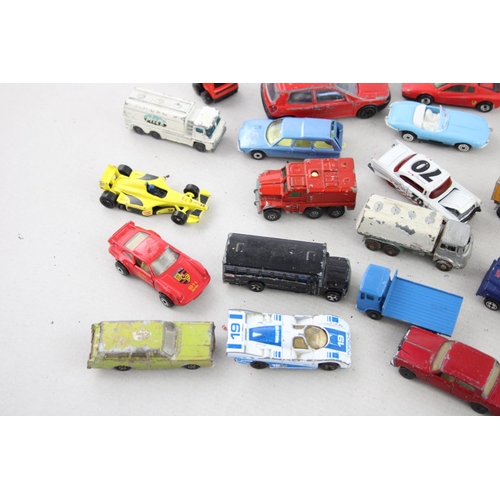 549 - Sixty assorted vintage diecast model vehicles to include Matchbox, Corgi etc.