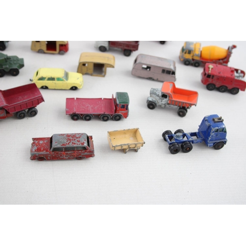 548 - A collection of assorted vintage Lesney diecast models to include Foden concrete truck - no. 21