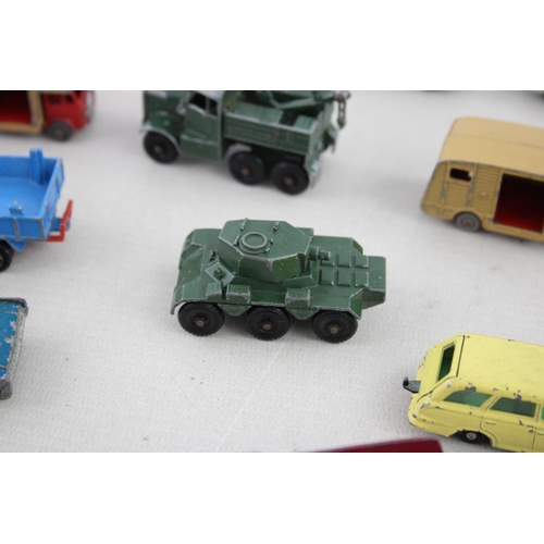 548 - A collection of assorted vintage Lesney diecast models to include Foden concrete truck - no. 21