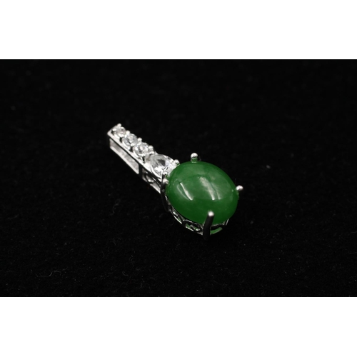 146 - Five 925 sterling silver pendants to include chrysoprase, cabochon, heart etc. - approx. gross combi... 