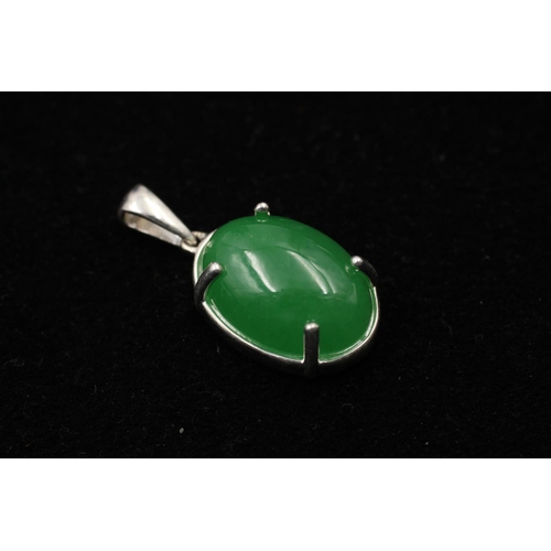 146 - Five 925 sterling silver pendants to include chrysoprase, cabochon, heart etc. - approx. gross combi... 