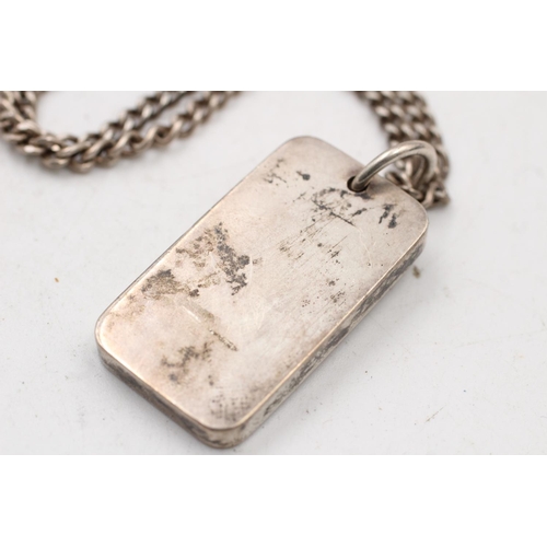 149 - A hallmarked silver ingot pendant, dated 1977 - approx. gross weight 44 grams