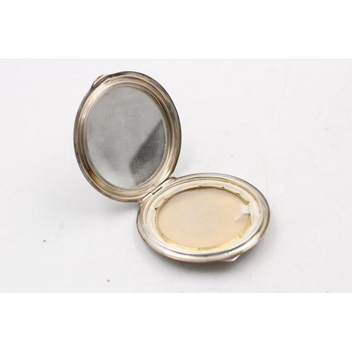 150 - A hallmarked Birmingham silver ladies vanity compact by S. Blanckensee & Son Ltd, dated 1933 - appro... 