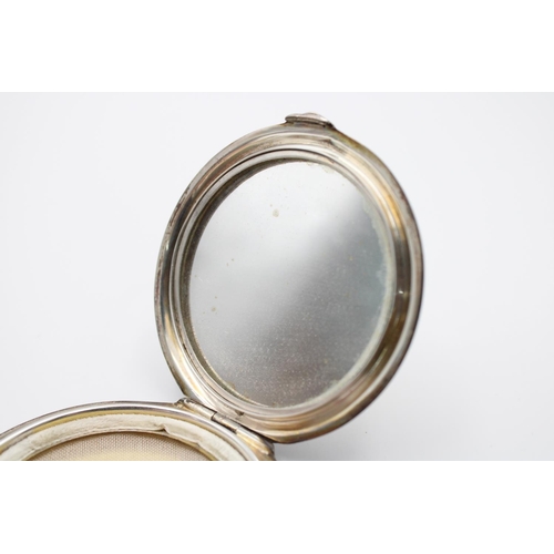 150 - A hallmarked Birmingham silver ladies vanity compact by S. Blanckensee & Son Ltd, dated 1933 - appro... 