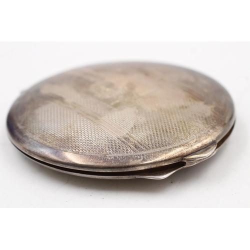 150 - A hallmarked Birmingham silver ladies vanity compact by S. Blanckensee & Son Ltd, dated 1933 - appro... 