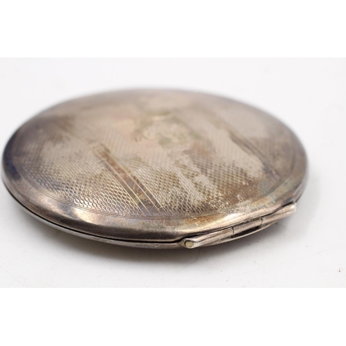 150 - A hallmarked Birmingham silver ladies vanity compact by S. Blanckensee & Son Ltd, dated 1933 - appro... 