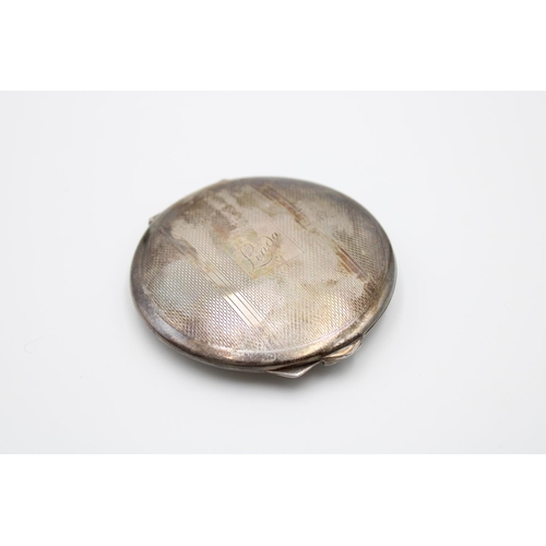 150 - A hallmarked Birmingham silver ladies vanity compact by S. Blanckensee & Son Ltd, dated 1933 - appro... 